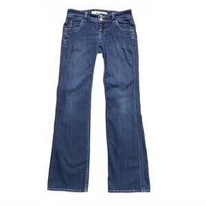 Brody Women's Bootcut Jeans Medium Wash Double Button Denim Size 30x30.5